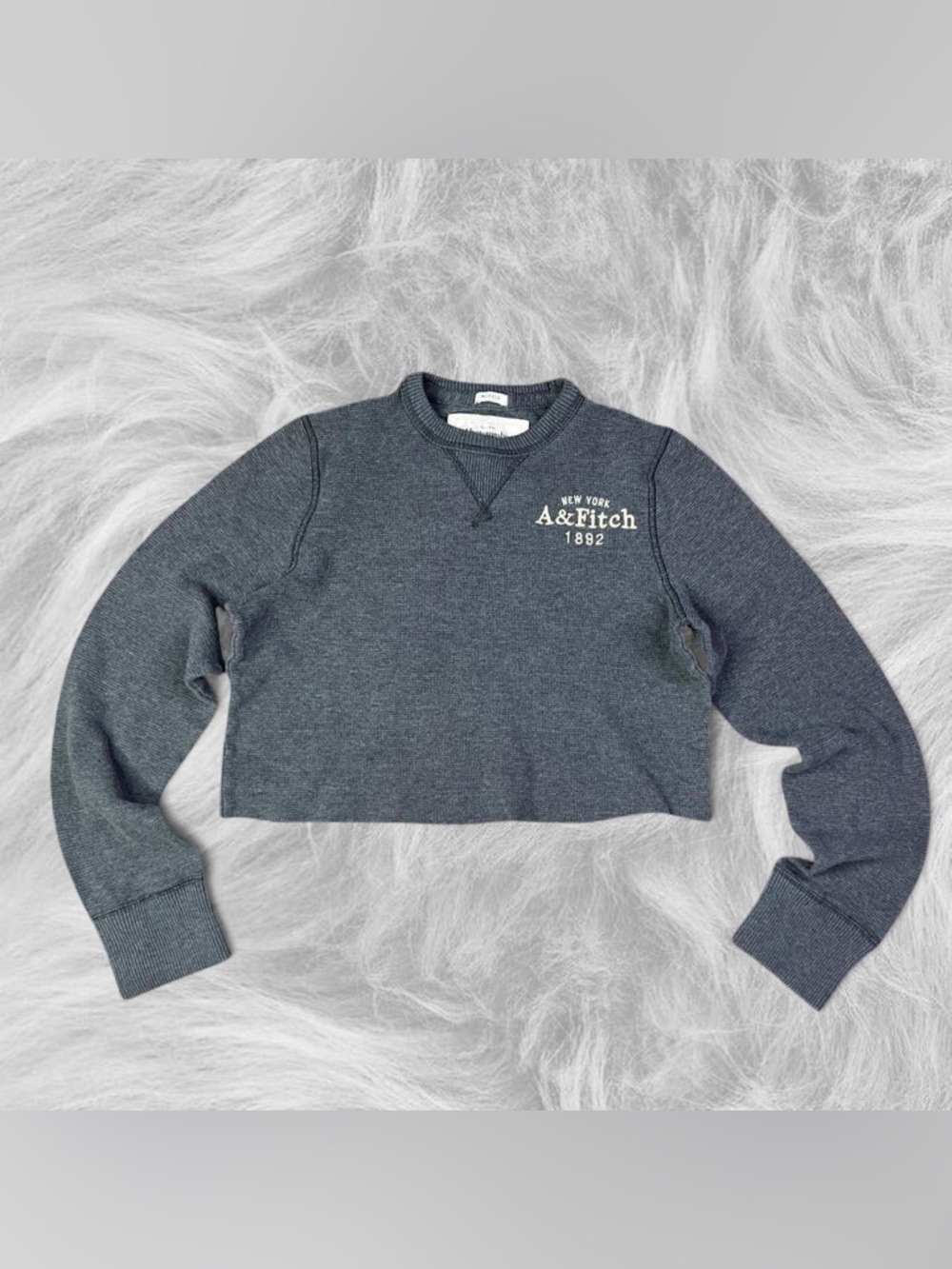 🐾Y2K grunge Abercrombie & fitch self cropped thermal longsleeve tee🐾